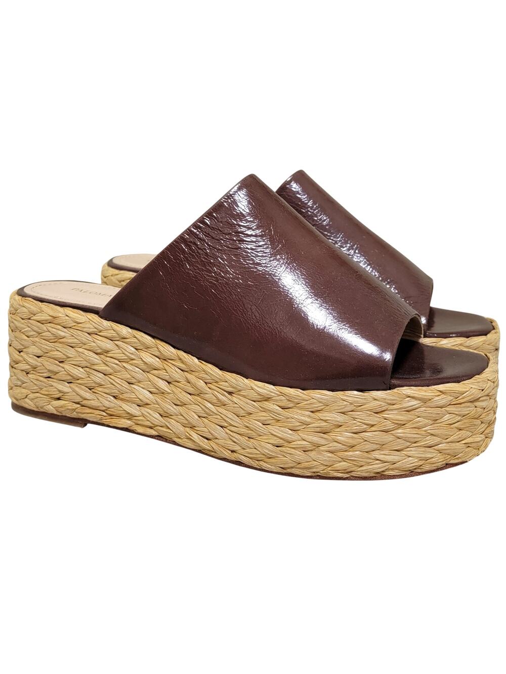 Paloma Barcelo Women Pilli 1 Espadrille Platform Slide Sandal Size US 10.5 Brown